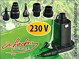 Elektrische Luftpumpe ‘Infactory ‘ für schnelles Auf- & Abpumpen