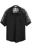 Mayuki Women's Two-Tone Lace Shirt