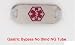 Medical Alert Stainless ID TAG for Bracelet~GASTRIC BYPASS