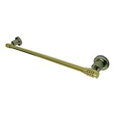 Kingston Brass BAH8612SNPB Milano 18-Inch Towel Bar, Satin Nickel and Polished Brass