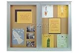 Bulletin Board Two Door