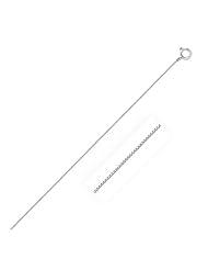 0.45mm 10K White Gold Classic Box Chain