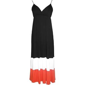 Color Block Tiered Maxi Dress Plus Size