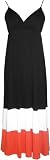 Color Block Tiered Maxi Dress Plus Size