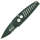 Stinger, Black-Ti Blade, Black Handle, ComboEdge