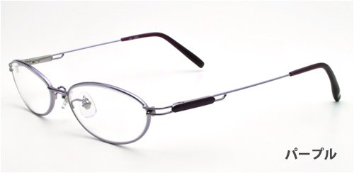 No.2005 おしゃれな i4U 老眼鏡（シニアグラス）アイフォーユー パープル レンズ度数 +2.5