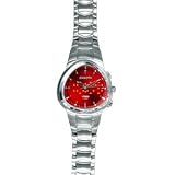 Hybrid-Trinity, Red Dial, Stainless Steel Band