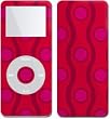 Atomic Red - Apple iPod nano 1G (1st Generation) 1GB/ 2GB/ 4GB Protector Skin Decals - Faceplate Stickers
