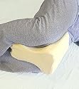 Contour Memory Foam Leg Pillow (Ecru) (10"H x 8"W x 6"D)