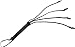 PET 007 - Peitsche / 60 cm with 4 Riemen