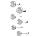 Sterling Silver Ball Stud Earring Set (6mm - 10mm)