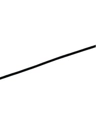 16" 1.5 mm Black Leather Cord in 14k Yellow Gold