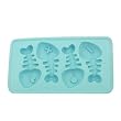 Fish Bone Silicone Ice Cube Tray