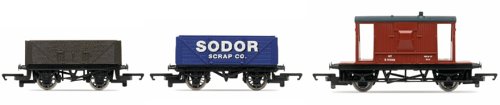 Hornby R9092 00 Gauge Thomas & Friends Brake Van and 2 Open Wagon Pack