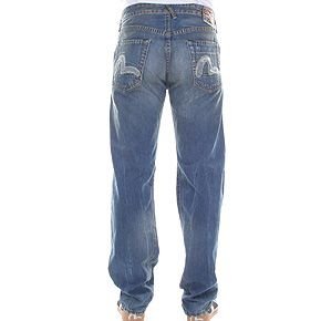 Evisu European Edition twisted seam denim jeans
