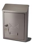 from Mailbox Mania ltd Avon - Compact Brushed Stainless Steel Postbox Mailbox Letterbox