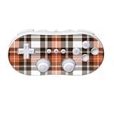 Copper Plaid Design Nintendo Wii Classic Controller Protector Skin Decal Sticker