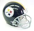 Pittsburgh Steelers 1963-76 Throwback Pro Line Helmet - Football Sports Merchandise