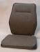 Sacro Ease - BRSCMCF-CHAR - Deluxe Memory Foam Car Seat Back Support Cushion - Charcoal - Width - 15 in.