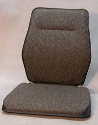 Sacro Ease - BRCCF-BRN - Deluxe Memory Foam Car Seat Back Support Cushion - Brown - Width - 19 in.