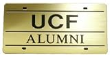 Central Florida Knights Mirrored License Plate Gold