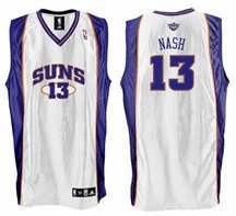 Steve Nash White adidas NBA Authentic Phoenix Suns Jersey