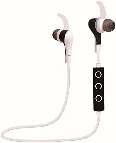 ADiPROD Wireless Bluetooth 4.1 Stereo Hifi Earphone With Mic For Gym Exercise (White)