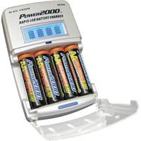 Power2000 XP-675, LCD Display Charger/Discharger wtih 4 AA 2700mAh Batteries