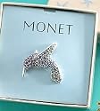 Monet Rhinestone Hummingbird Pin MULTI