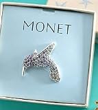 Monet Rhinestone Hummingbird Pin MULTI