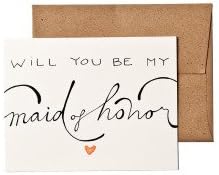 WritefullyHis will you be my maid of honor Note Cards