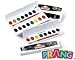 Dixon(R) Prang(R) Watercolor Oval Set With Brush, Assorted, Set Of 8