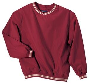 Port Authority Signature - Ultra-soft Microfiber Wind Shirt Brick Red Khaki-XL
