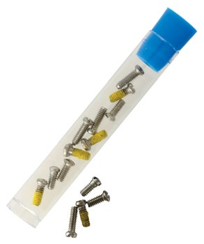 Commando Optical Eyeglass Repair and Replacement Screws Stored in Plastic Tube