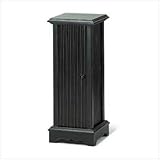 Distress Style Black Pedestal CD Tower - Style 36648