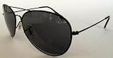 Black Vintage Aviator Sunglasses