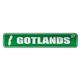  GOTLANDS ST  STREET SIGN CITY SWEDEN