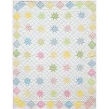 pastel gingham stars quilt