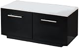 VCM 16134 TV Lowboard ""Pula"" mit T&uuml;ren, schwarz / wei&szlig;