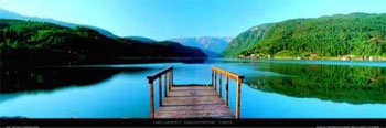 Hardangerfjord - Norway von John Lawrence, 97x34