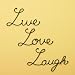 Live Love Laugh Set 3 Wall Mount Metal Wall Word Sculpture, Wall Decor