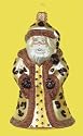 Leopard Santa 10" Ornament