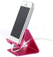 Allowen Portable Cell Phone Stand Holder for Tablets, E-readers and Smartphones Durable Aluminum Mount Compatible for Apple iPhone 6 Plus 5S 5C 5 4S 4 3 3GS iPod touch Blackberry Samsung Galaxy Note 3, 4, 8.0 10.1, S5, S4, S3; Google Nexus 4,5,6, 7, 9, 10; HTC One (M8),Lenovo - Magenta