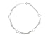 Sterling Silver Four Heart Anklet