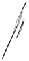 Opex - BR1188P - Bracelet Cuir Noir / Blanc - Pour mod�le Filante