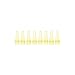 Bio Plas 5010-3 Polypropylene 0.2mL 8 Strip Micro Tube for Thermal Cycling, Yellow (Pack of 125)