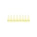 Bio Plas 5010-3 Polypropylene 0.2mL 8 Strip Micro Tube for Thermal Cycling, Yellow (Pack of 125)