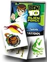 Ben 10 Alien Force Temporary Tattoos