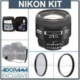 Nikon 85mm f/1.8D AF Telephoto Nikkor Lens with Hood - Gray Market - with - ....