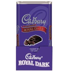 Cadbury Royal Dark Milk Chocolate Bar - 4 Oz/ Bar, 24 ea